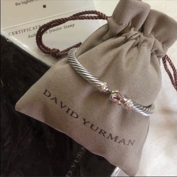 David Yurman Jewelry - David Yurman Diamond Buckle Bracelet, 5mm
